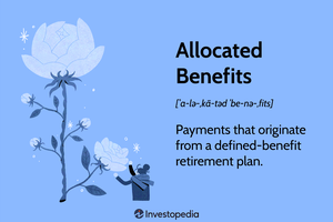 Allocated Benefits: Payments that originate from a defined-benefit retirement plan.