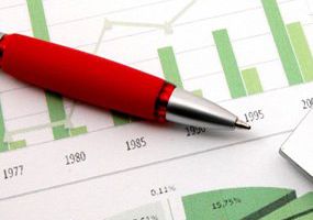 Business Chart Showing Financial Success at the Stock Market